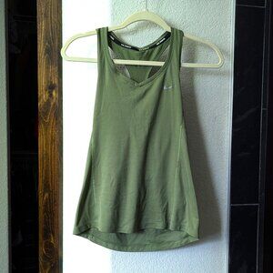 Nike Dri Fit Running V-neck Tank Sage Green XS